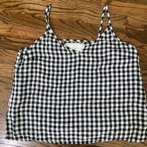 COPY - Not Perfect Linen Timeless checked cami XL
